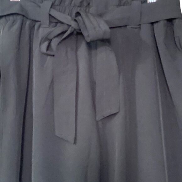 32 Degrees Black Paper Bag High Waist Trousers - Picture 3 of 7